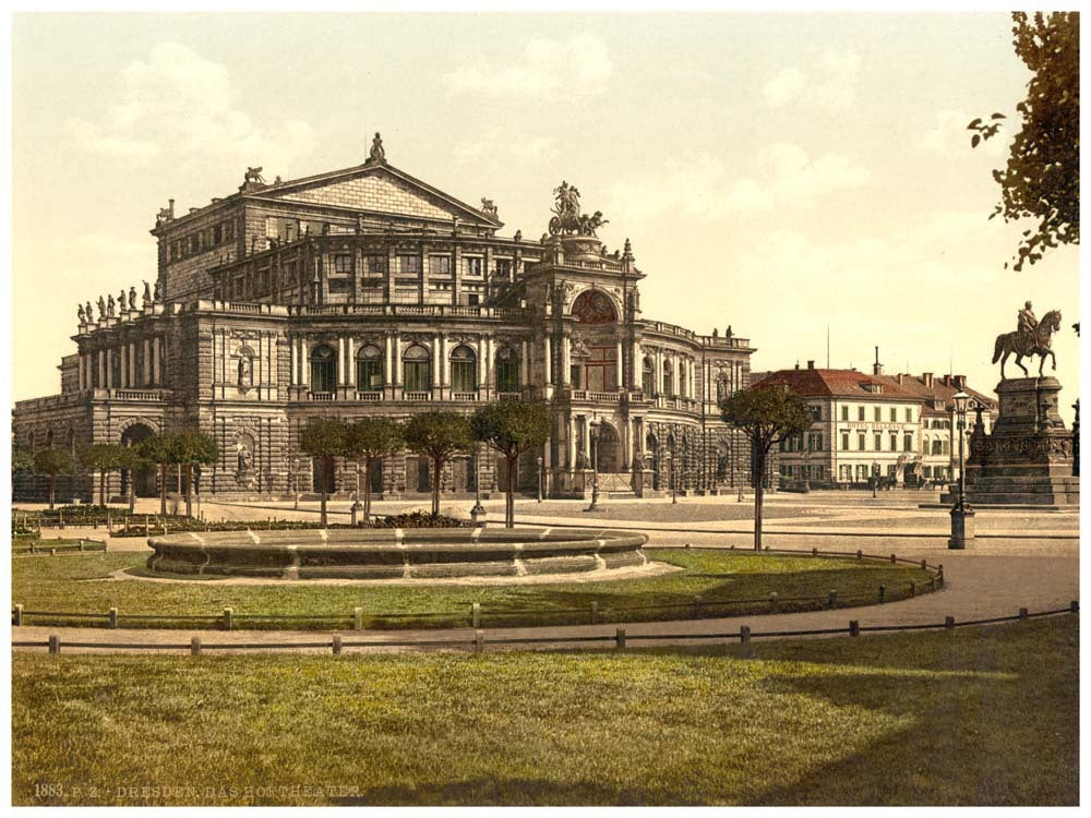 The theatre, Altstadt, Dresden, Saxony, Germany 0400-3553