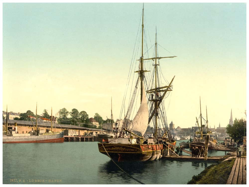 The harbor, Lubeck, Germany 0400-3802