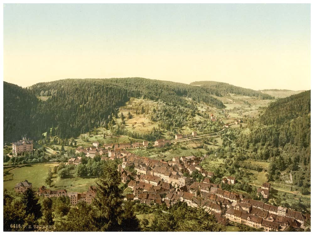 Treiberg from Dreikaiserfalsen, Black Forest, Baden, Germany 0400-3887