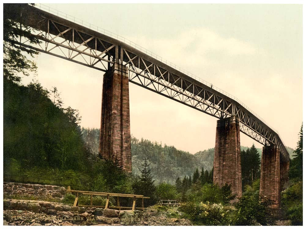 Viaduct over Ravenna Ravine, Hollenthal Railway, Baden, Germany 0400-3919