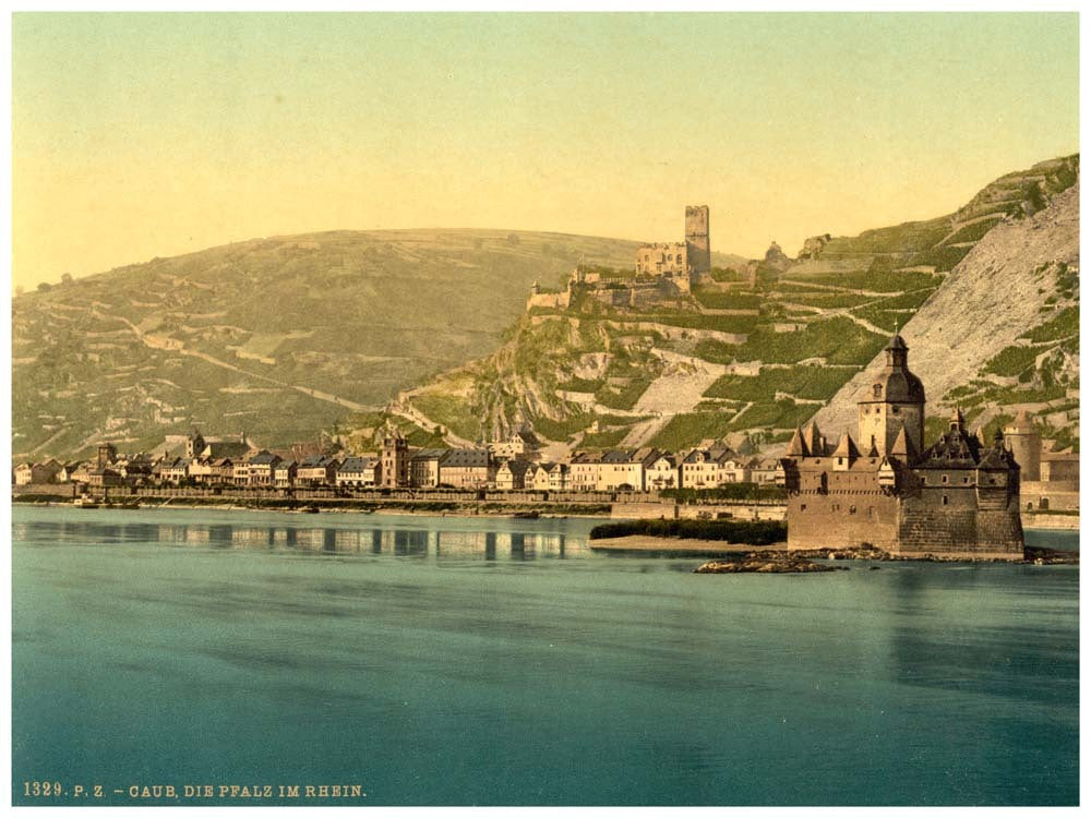 The Pfalz on the Rhine, Kaub, the Rhine, Germany 0400-3996