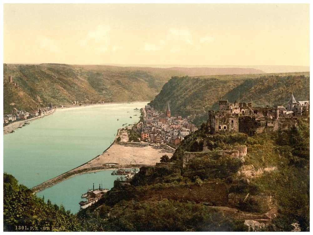 St. Goar, the Rhine, Germany 0400-4049