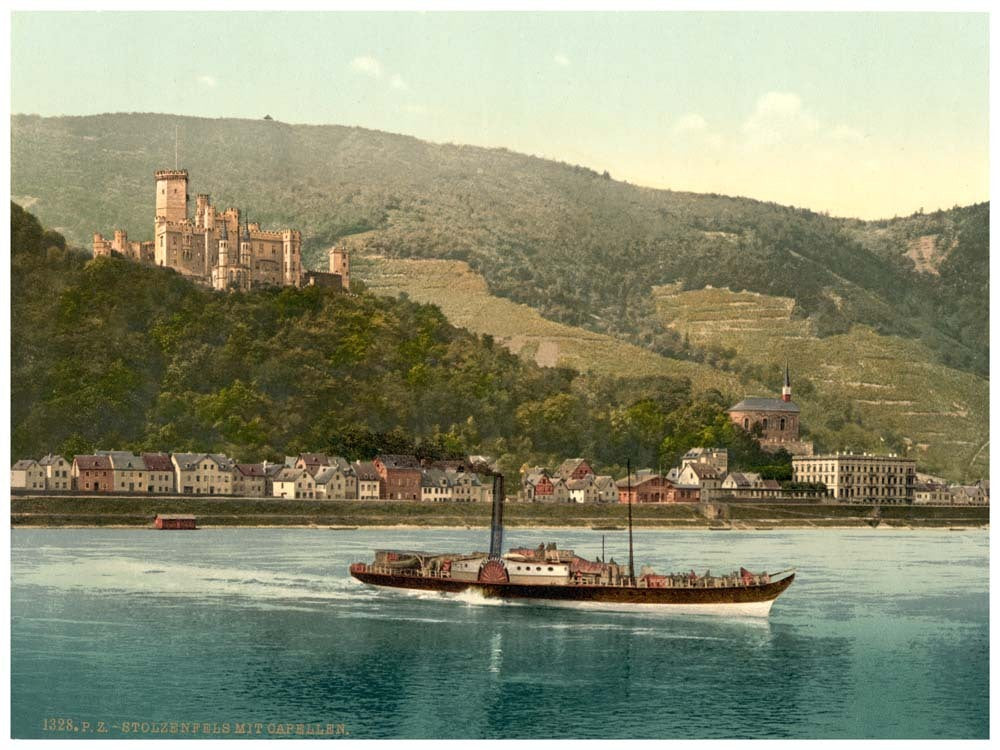 Stolzenfels Castle and Chapel, the Rhine, Germany 0400-4051