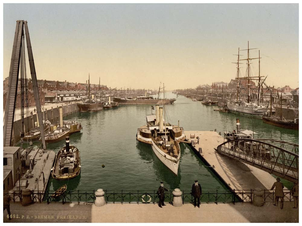 The Harbor (Free Port), Bremen, Germany 0400-4148
