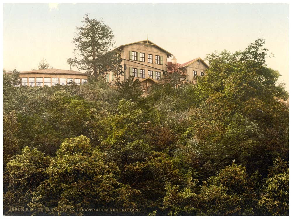 Rosstrappe Restaurant, Thale, Bodethal, Hartz, Germany 0400-4257