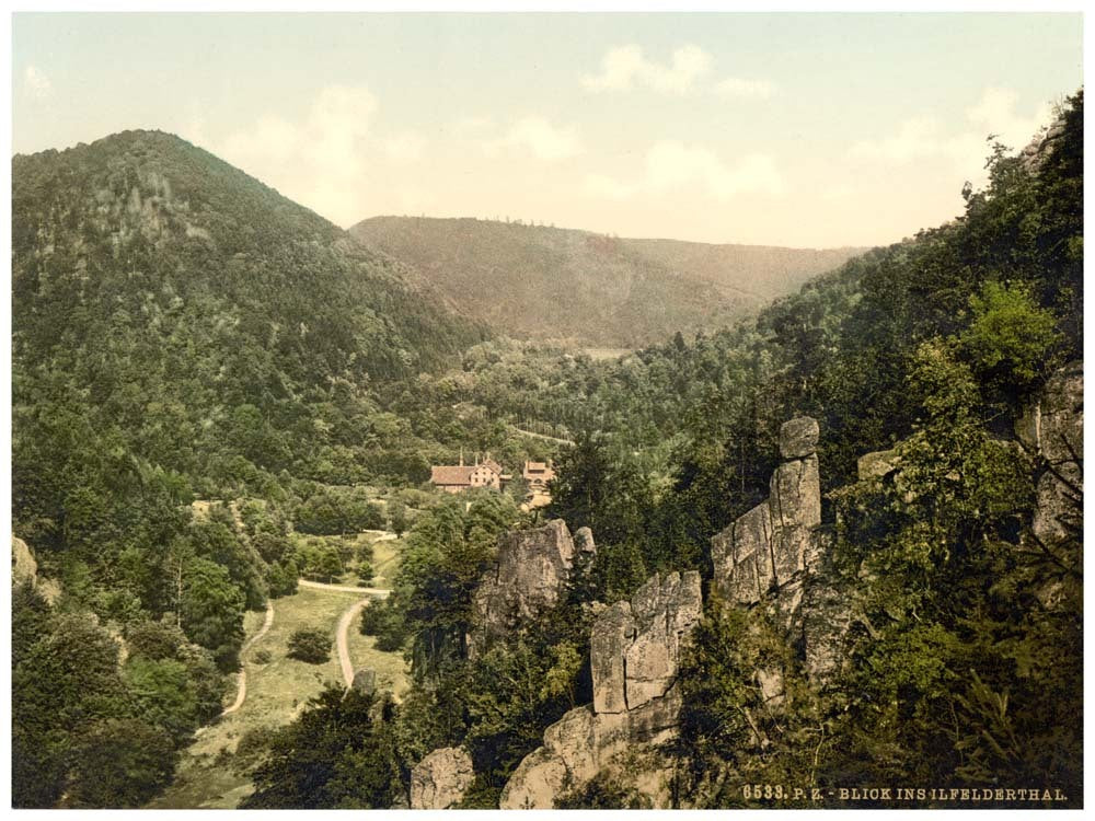 View in the Valley of Ilfeld, Ilfeld, Hartz, Germany 0400-4298