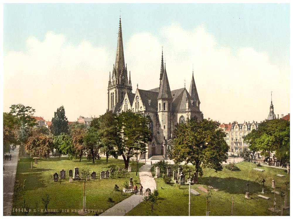 The New Luther Church, Kassel, Hesse-Nassau, Germany 0400-4367