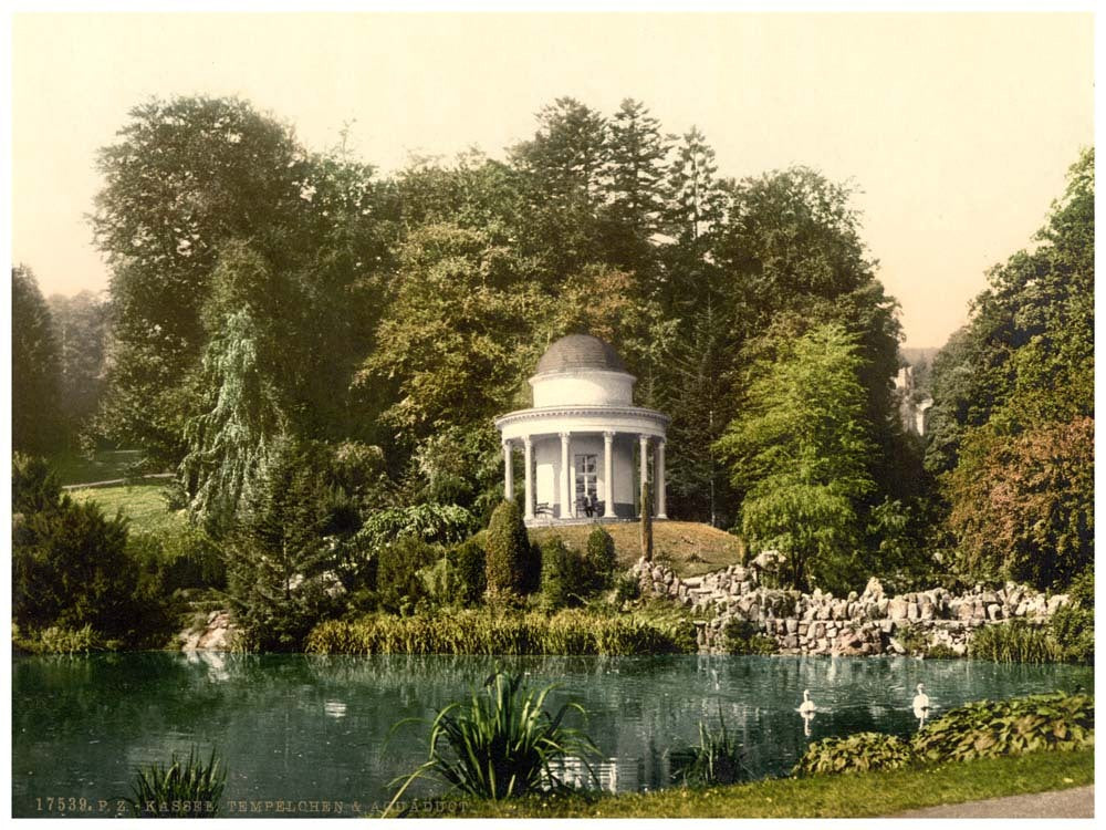 Small temple and aqueduct, Kassel, Hesse-Nassau, Germany 0400-4380