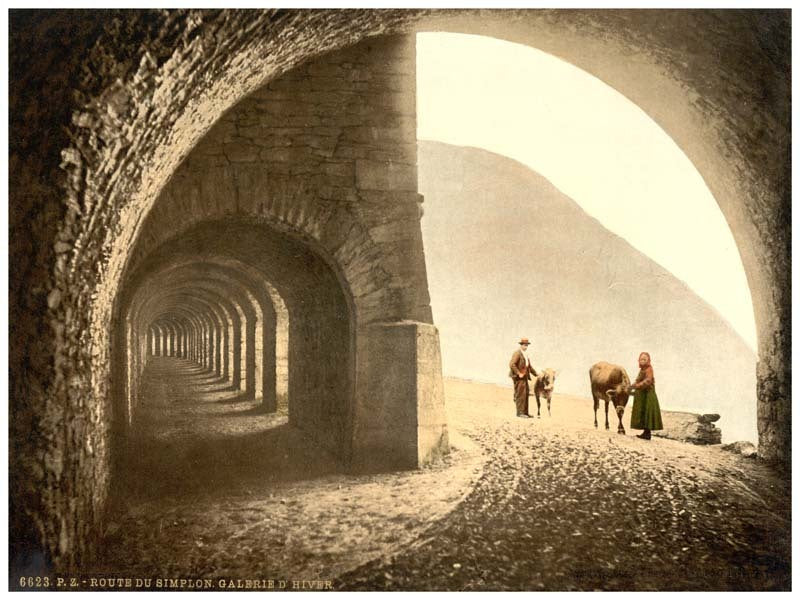 Simplon Pass, Winter Gallery, Valais, Alps of, Switzerland 0400-4530