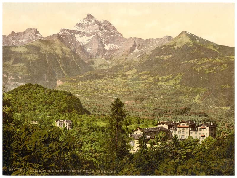 Hotel, Salines and Villa des Bains, Bex, Vaud, Canton of, Switzerland 0400-4548