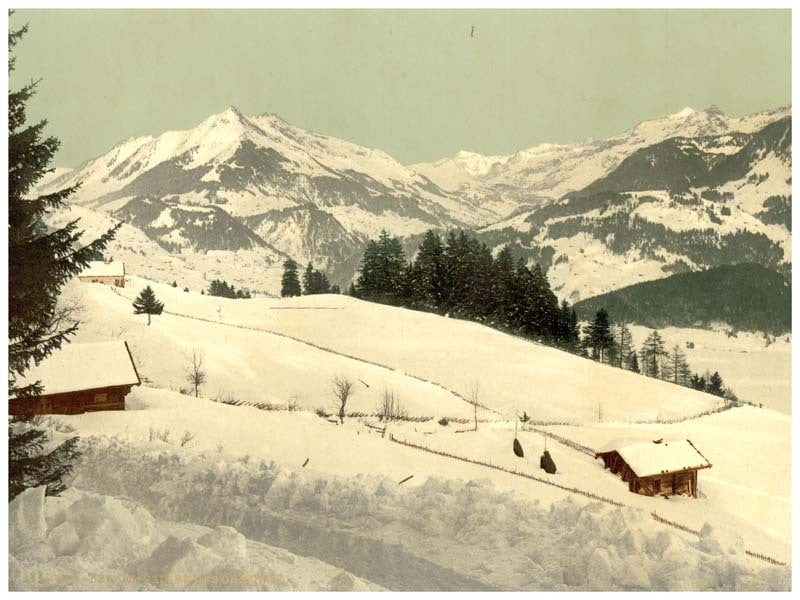 Leysin, Chaussy and the Ormont Valley in winter, Vaud, Canton of, Switzerland 0400-4553