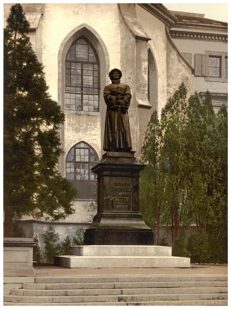 Urlich Zwingli Monument, Zurich, Switzerland 0400-4575