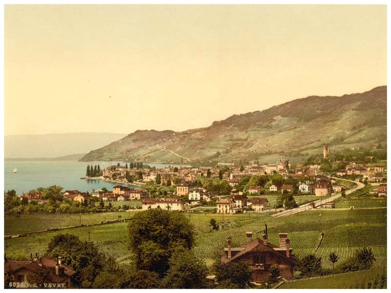 Vevey, general view, Geneva Lake, Switzerland 0400-4697