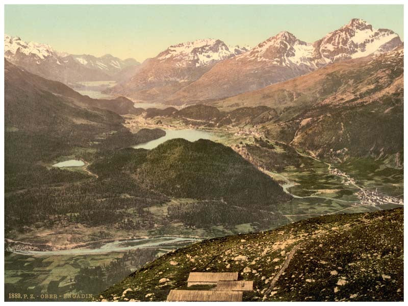 Upper Engadine, general view, Grisons, Switzerland 0400-4724