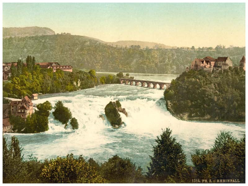 The Falls of the Rhine, general view, Schaffhausen, Switzerland 0400-4735