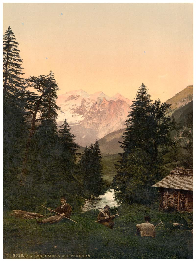 Jochpass and Wetterhorn, Unterwald, Switzerland 0400-4786