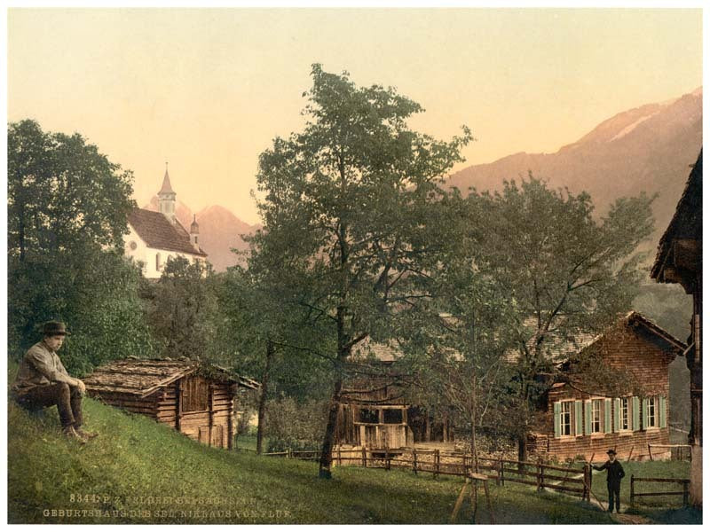 The birthplace of Nicholas von der Flueh, Sechseln, Unterwald, Switzerland 0400-4789
