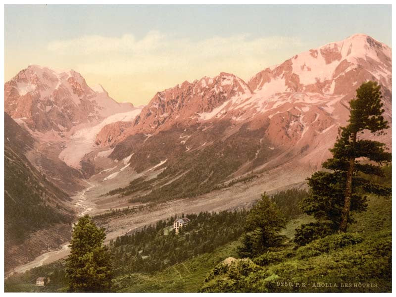 Arolla, the hotel, Valais, Alps of, Switzerland 0400-4794