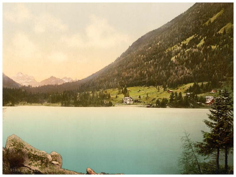 Lake Champex, I., Valais, Alps of, Switzerland 0400-4803