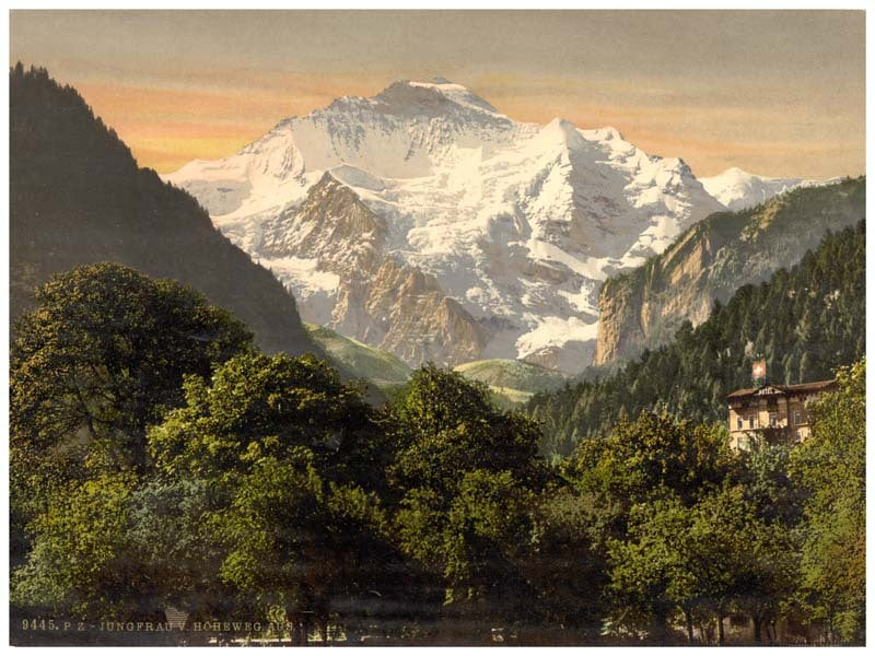 Jungfrau, from Hohenweg, Bernese Oberland, Switzerland 0400-4859
