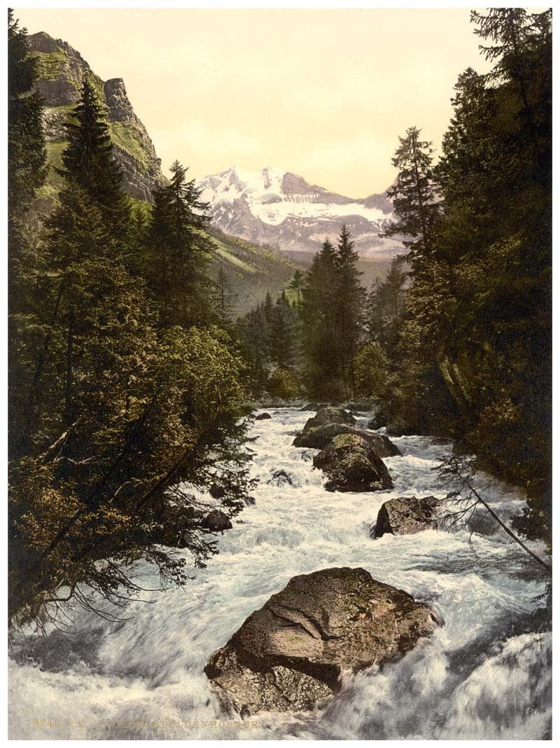 Kander Valley and Doldenhorner, Bernese Oberland, Switzerland 0400-4873