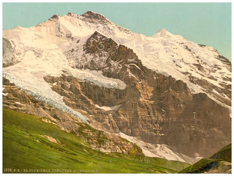 Scheidegg, Jungfrau and Silberhorn, Bernese Oberland, Switzerland 0400-4910