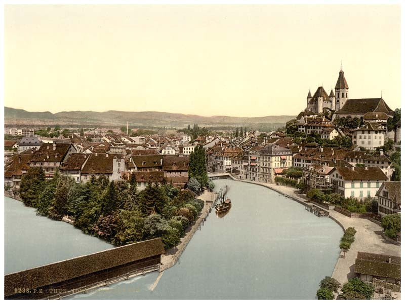 Thun, from the Thunerhof, Bernese Oberland, Switzerland 0400-4923