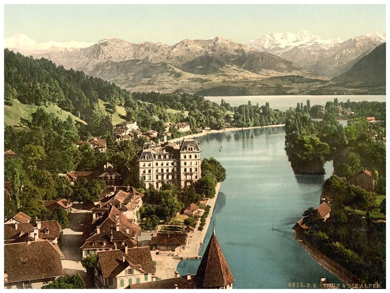 Thun and the Alps, Bernese Oberland, Switzerland 0400-4924
