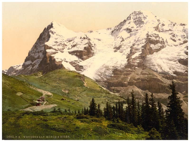 Wengern Alp, Monch and Eiger, Bernese Oberland, Switzerland 0400-4936