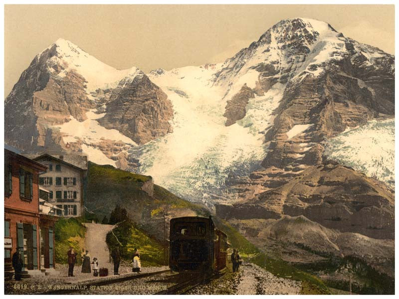 Wengern Alp Station, Eiger and Monch, Bernese Oberland, Switzerland 0400-4939