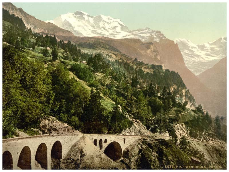 Wengern Alp Station, railway, Bernese Oberland, Switzerland 0400-4940