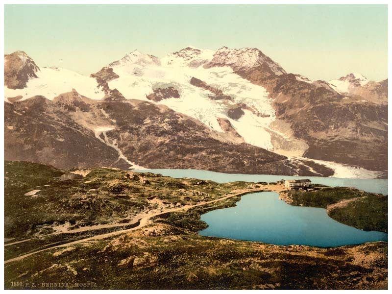 Upper Engadine, Bernina Hospice and Cambrena Glacier, Grisons, Switzerland 0400-4946
