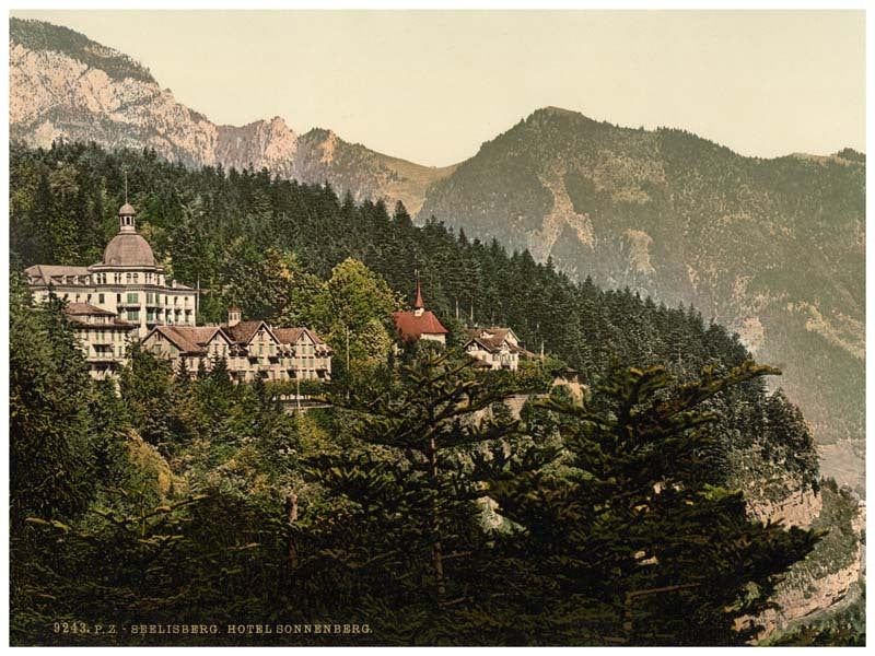 Seelisberg and Hotel Sonnenberg, Lake Lucerne, Switzerland 0400-5035