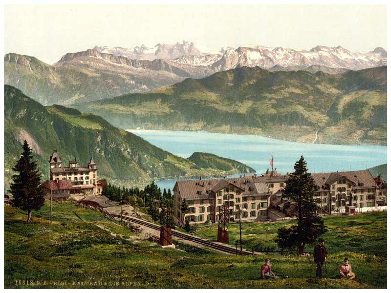 Kaltbad and the Alps, Rigi, Switzerland 0400-5060