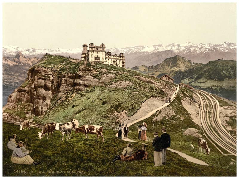 Kulm, view of the Alps, Rigi, Switzerland 0400-5061