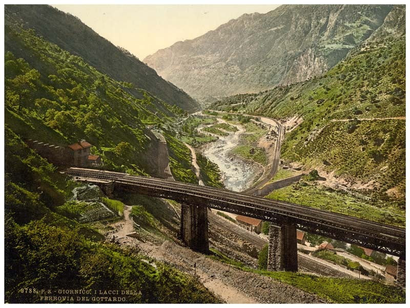 Giornico, St. Gotthard Railway, Switzerland 0400-5087