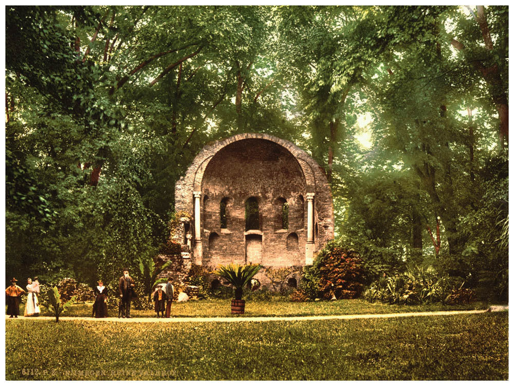 The ruins of Valkenhof, Nijmegen, Holland 0400-5227