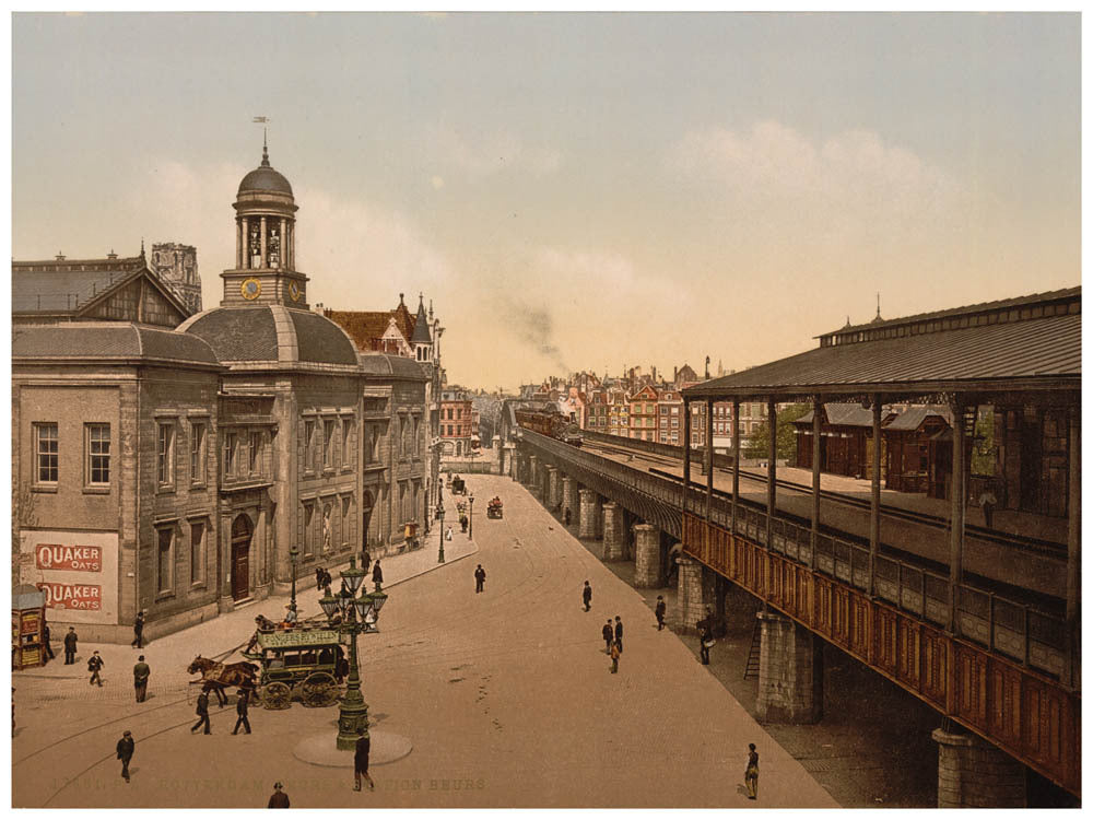 The Bourse and Bourse Station, Rotterdam, Holland 0400-5231