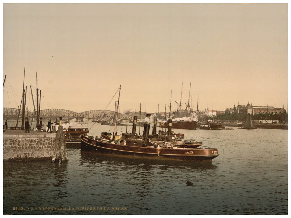 The Meuse River, Rotterdam, Holland 0400-5241