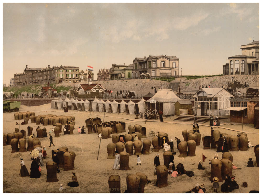 The beach and hotels, Scheveningen, Holland 0400-5256