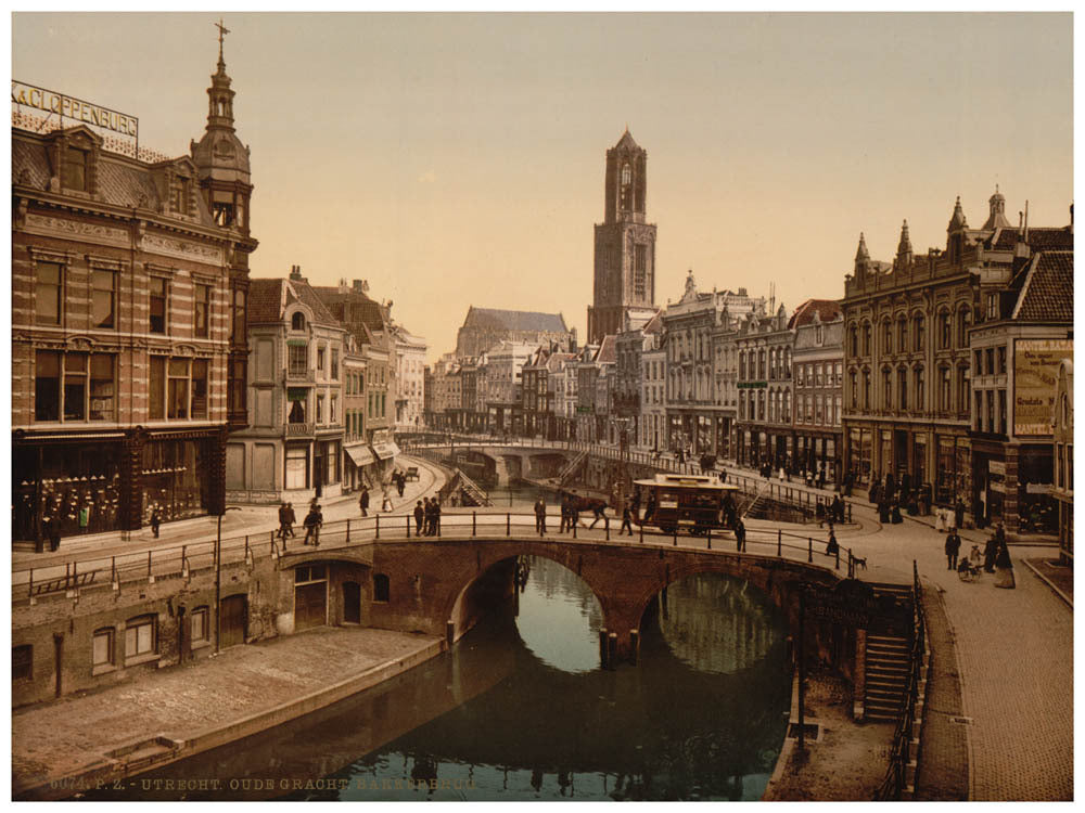 The Oude Gracht Bakkerbrug, Utrecht, Holland 0400-5261