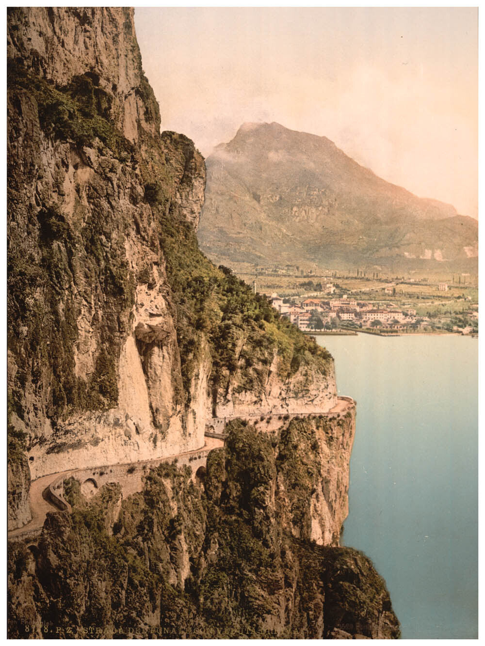 Ponale Road and view of Riva, Lake Garda, Italy 0400-5407