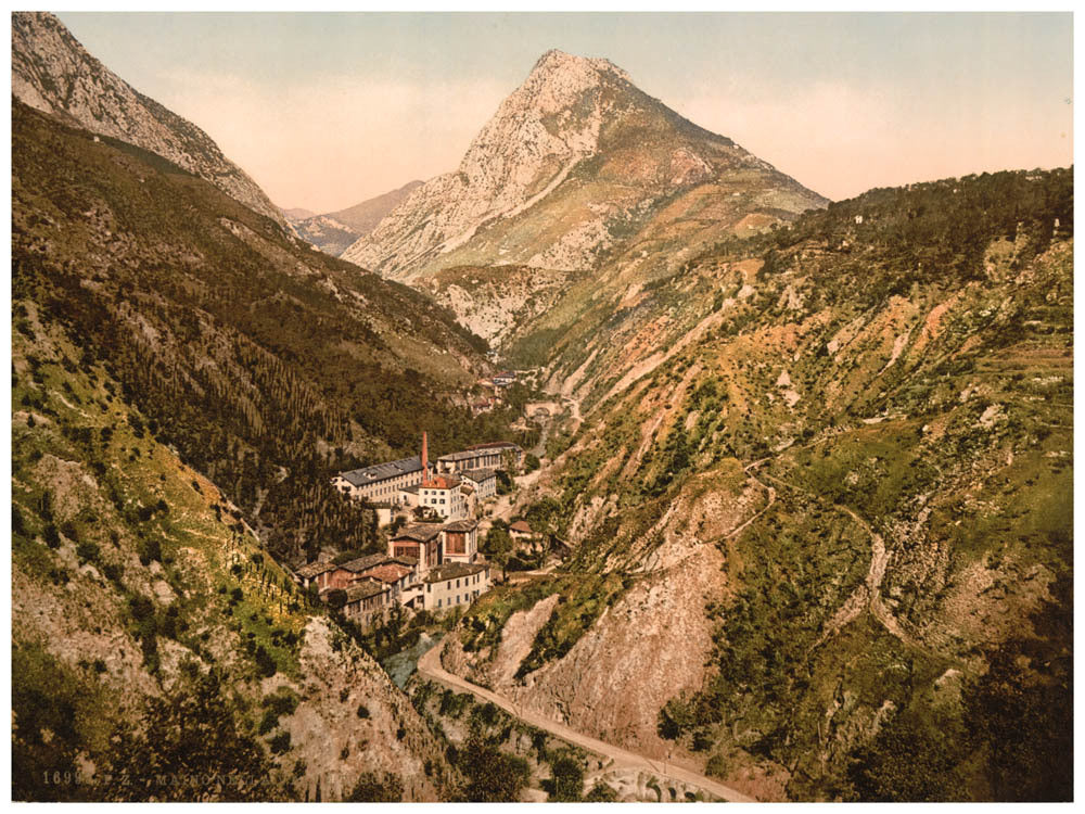 Toscolano Valley at Maino, general view, Lake Garda, Italy 0400-5425