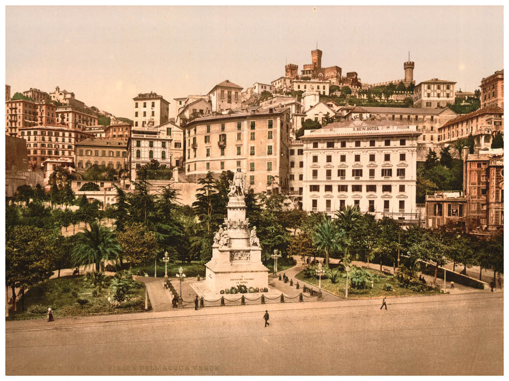 Piazza Acquaverde (Green Water Plaza), Genoa, Italy 0400-5437