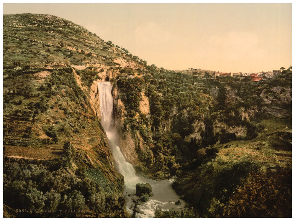 Great Cascade, Tivoli, Rome, Italy 0400-5534