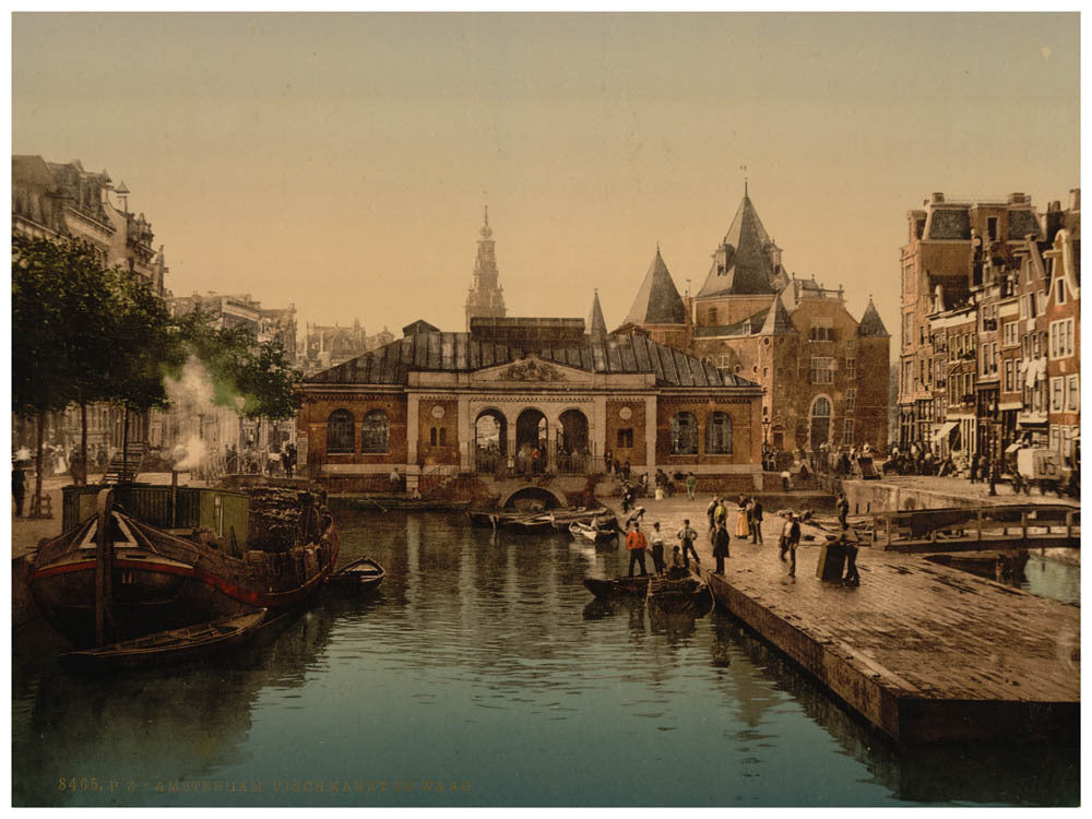 Fishmarket and weighing house, Amsterdam, Holland 0400-5663