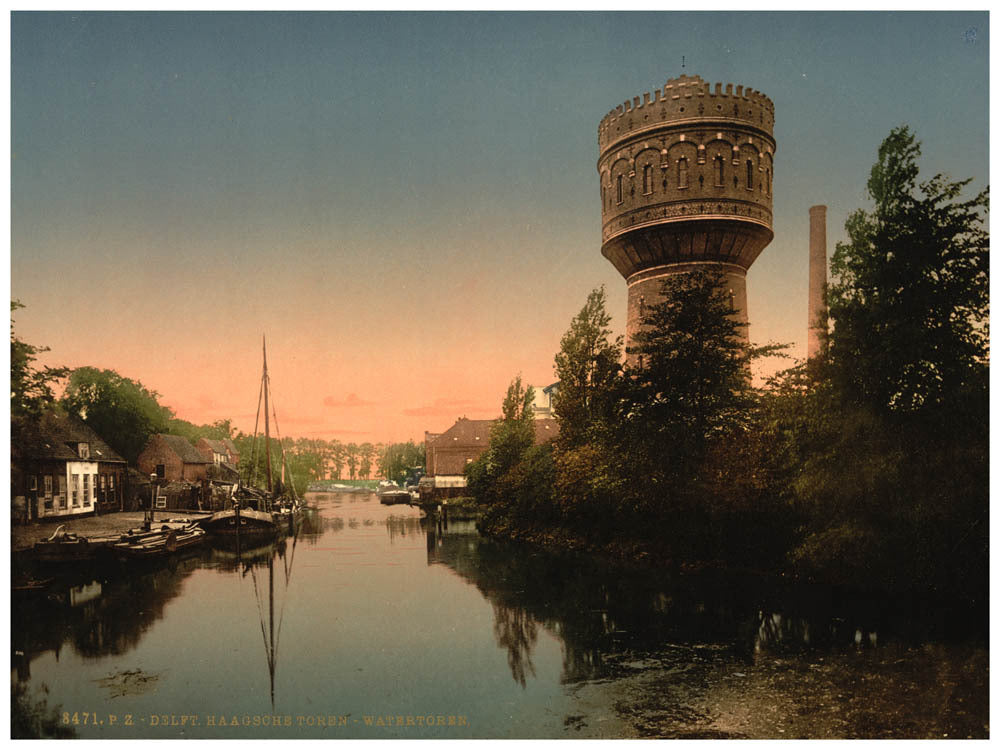 The water tower, Delft, Holland 0400-5683