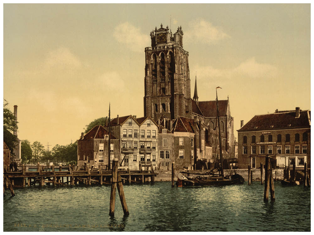 Dam and Maashaven, Dordrecht, Holland 0400-5690