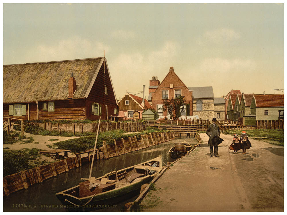 Kerkenbuurt, near the church, Marken Island, Holland 0400-5698