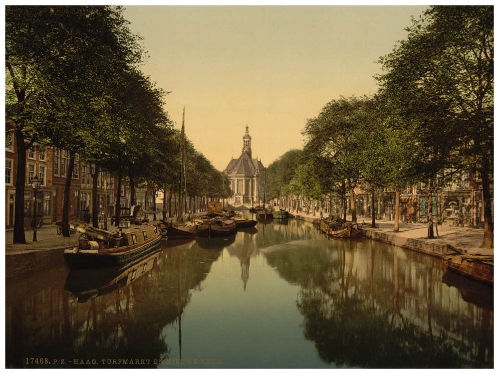 Peat market and  new church, Hague, Holland 0400-5704